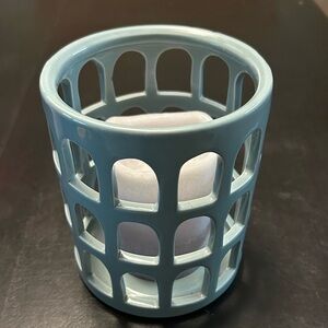 Ceramic Geometric Cut Out Candle Holder